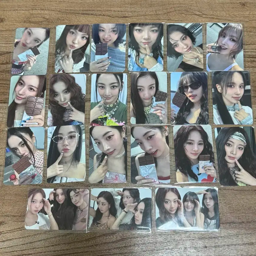 트와이스 뮤직코리아 럭키드로우 미공포 포카 세트 양도