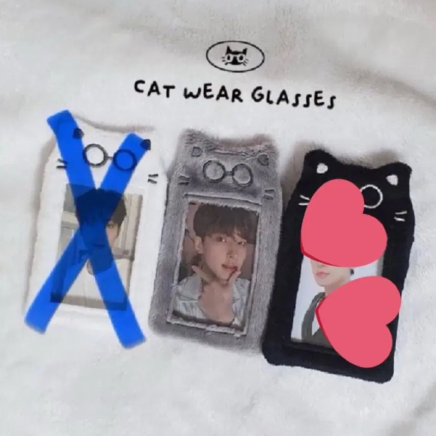 세븐틴 원우 안경냥 포카홀더 회색 판매 양도합니다!