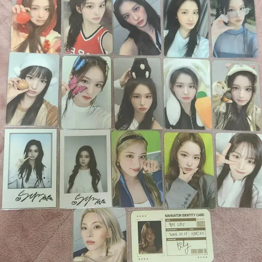 엔믹스 설윤 해원 배이 지우 릴리 미공포 포카 양도 럭드