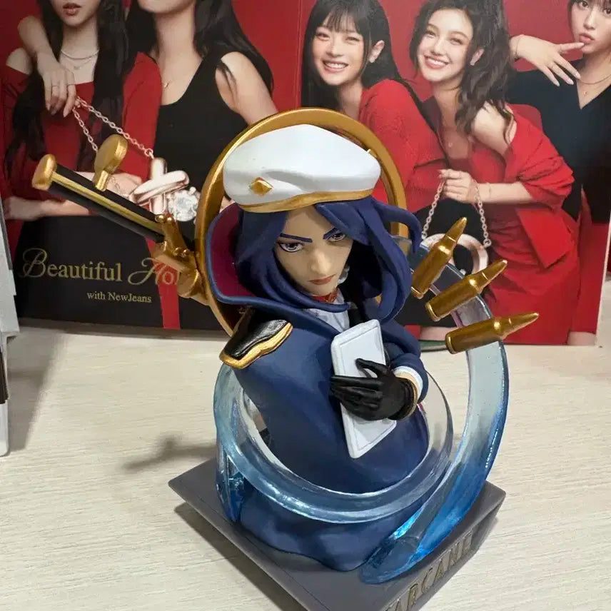 롤 케이틀린 팝마트 피규어 아케인 스태츄 리그오브레전드