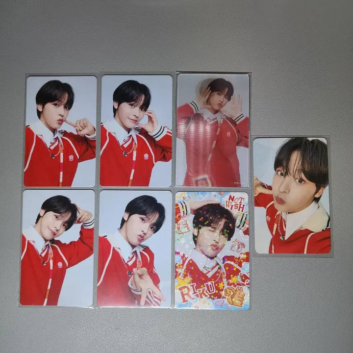 엔시티위시 로그인 일본 트레카5종+오프라인 특전+렌티큘러 포카 리쿠