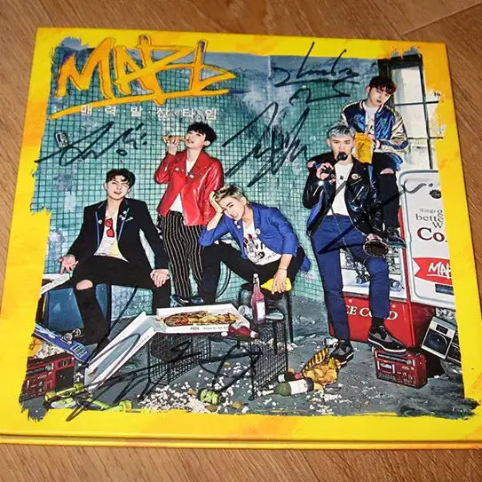 맵식스 ( MAP6 ) 친필싸인 CD - 싱글 2집 매력발산타임