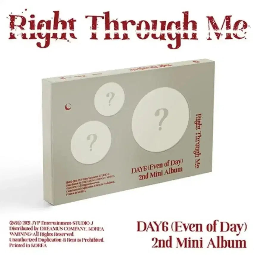 데이식스 이븐어브데이 Right Through Me[미개봉]