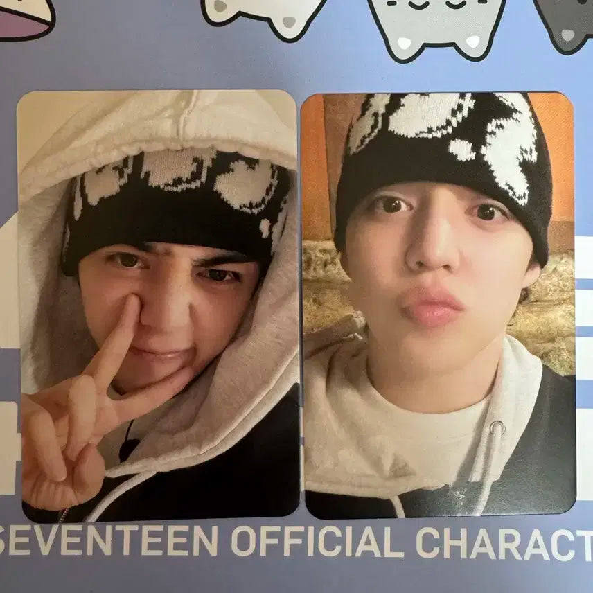 세븐틴 나나민박 포토카드 2종 세트 에스쿱스 쿱스
