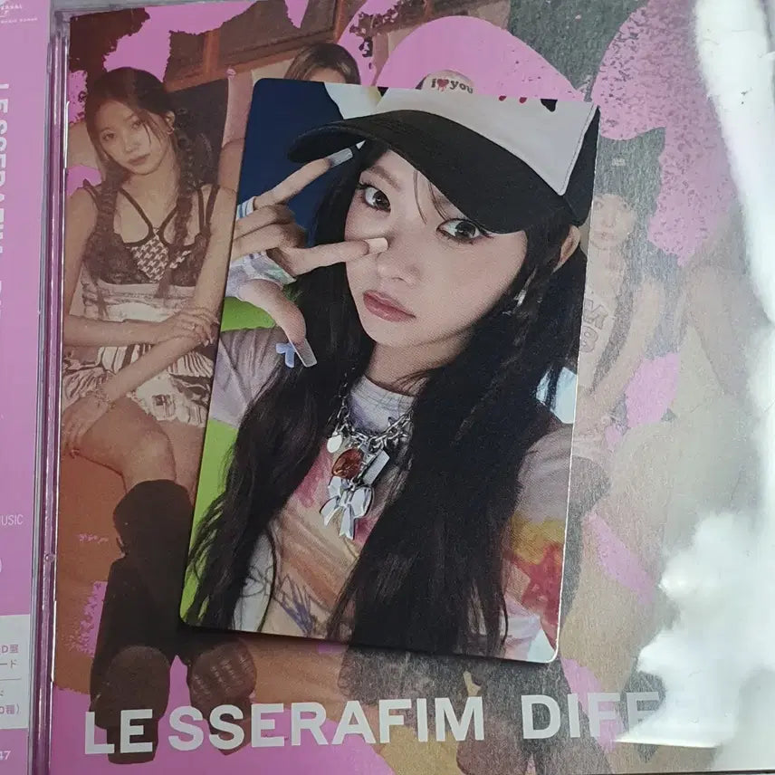 르세라핌 홍은채 DIFFERENT 포토카드 개봉 앨범 분철 (포카O)