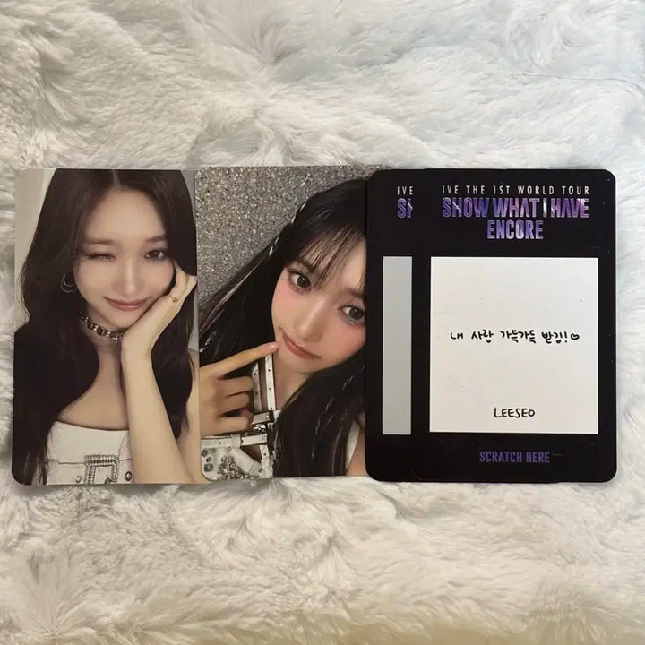 아이브 이서 앙콘 dvd 포카팩 스크래치 일괄