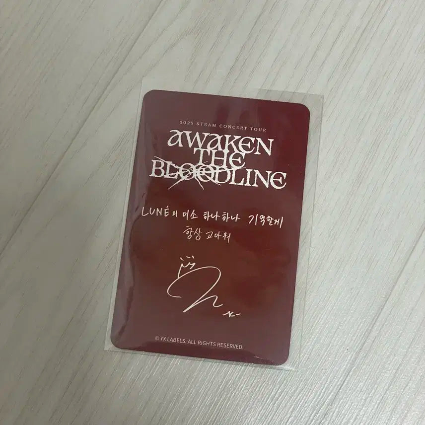 앤팀 케이 서울콘 르네존 포카 판매
