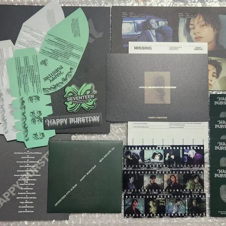 포카O) 세븐틴 정규 5집 HAPPY BURSTDAY 세트 풀구성
