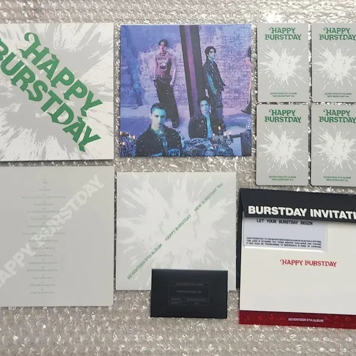 포카O) 세븐틴 정규 5집 HAPPY BURSTDAY 세트 풀구성