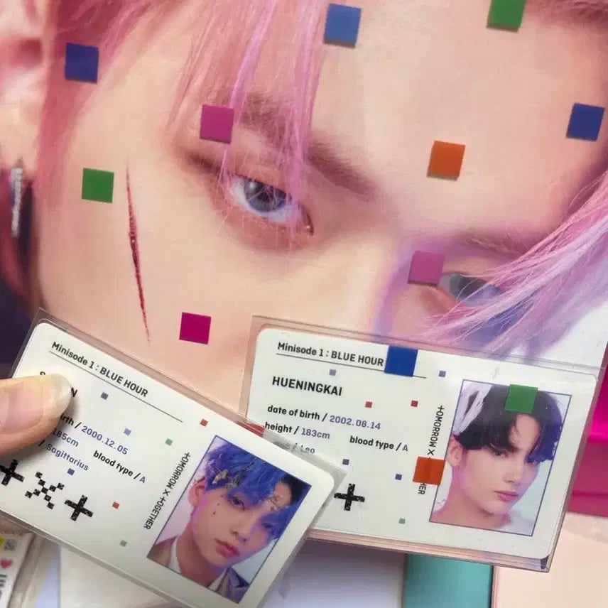 탈덕처분/ txt  투바투 블루아워 VR 풀구성 개봉앨범 포카2장