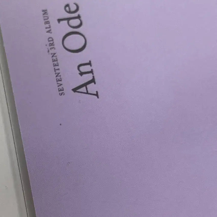 An Ode The Poet Ver. 독 세븐틴 민규 포카