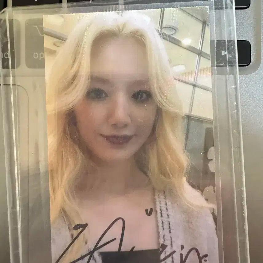 아이들 슈화 친필 싸인 포카 양도