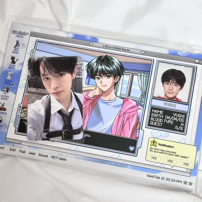 엔시티 위시 유우시 로그인 포토세트 양도