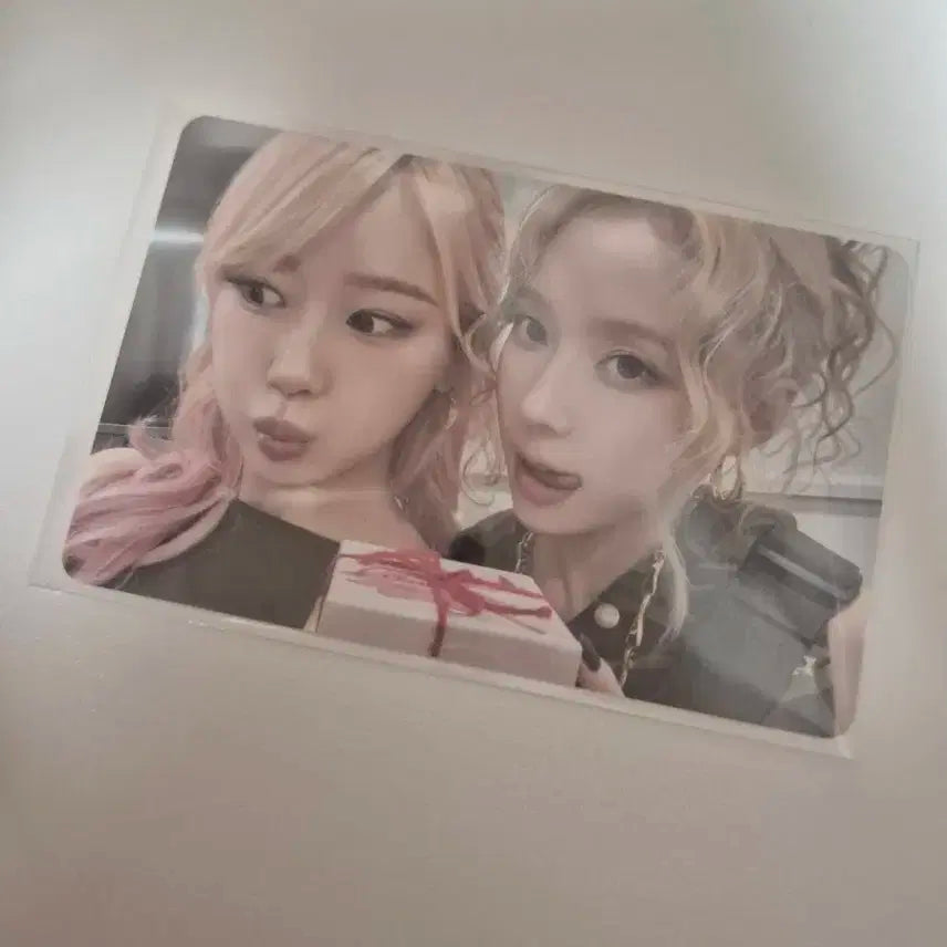에스파 핑크 크리스마스 트레카 유닛 포카 거북이즈 지젤 윈터