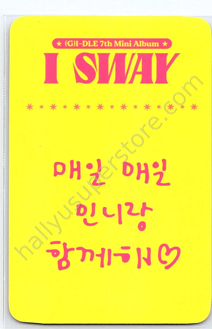 i-dle - Minnie - I Sway ktown4u lucky draw (LD) round 2