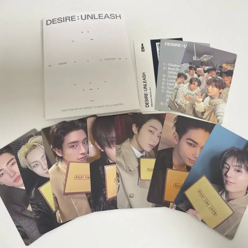 엔하이픈 desire unleash 위버스 앨범 포카