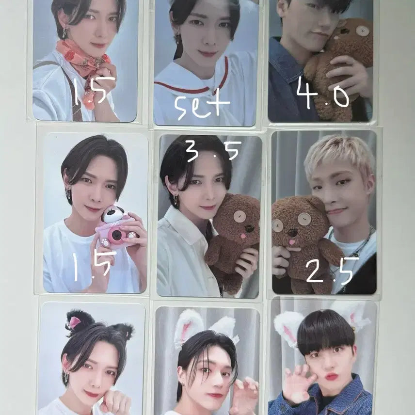 에이티즈 산 여상 민기 우영 아웃로우 포카 마뮤테 위드뮤 팝업 럭드