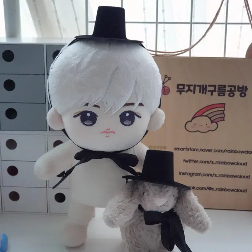 케데헌 인형 갓 미니 갓 저승 사자 선비 인형 모자