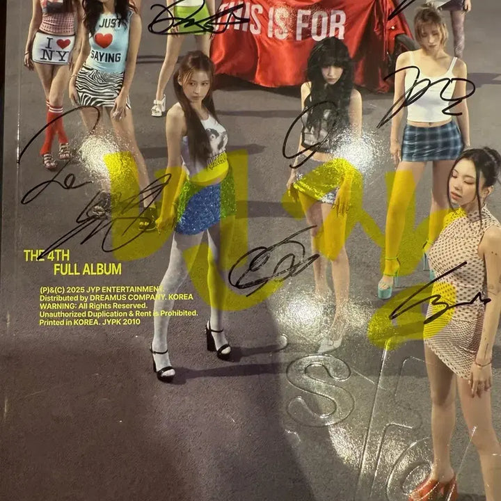 트와이스 친필 사인앨범 비매