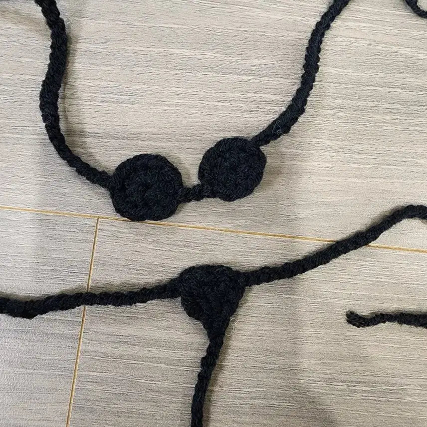 라부부 검정 비키니