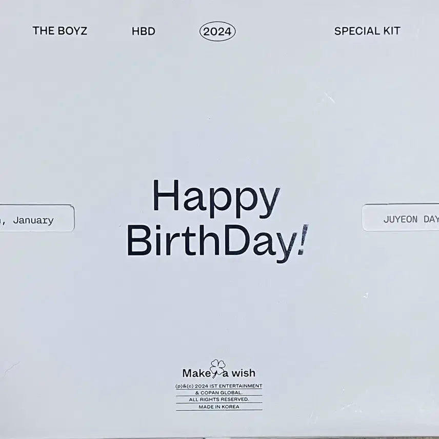 더보이즈 주연 생일 키트