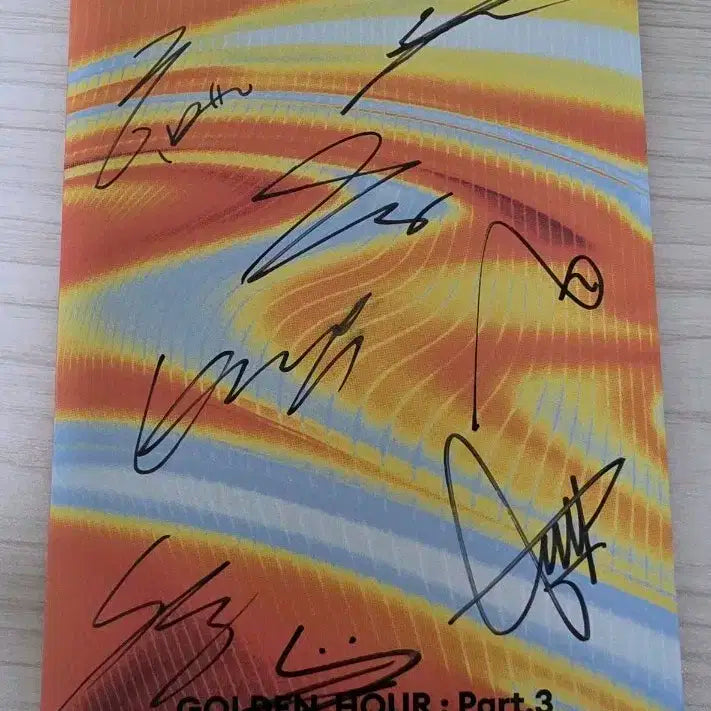 에이티즈 골든아워 Part.3 친필사인 앨범
