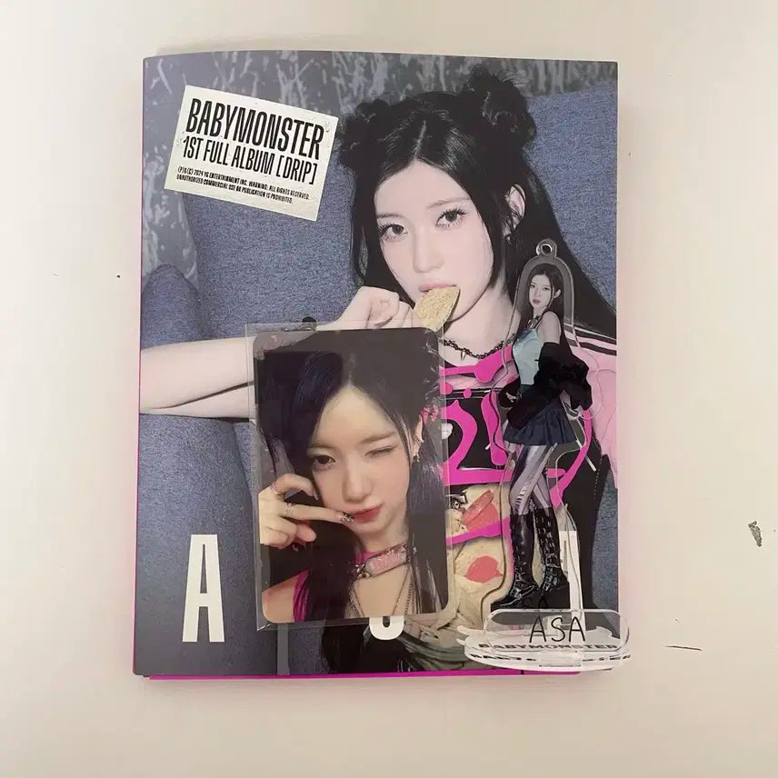 베이비몬스터 아사 아크릭 포카 미공포 양도