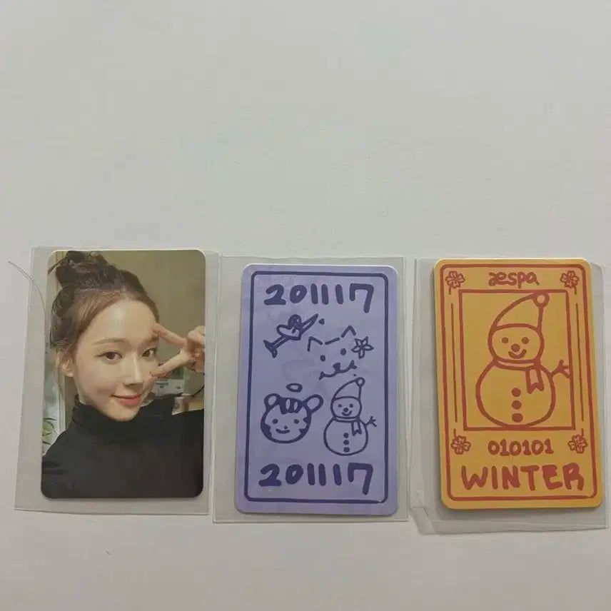 에스파 윈터 2주년 부적포카
