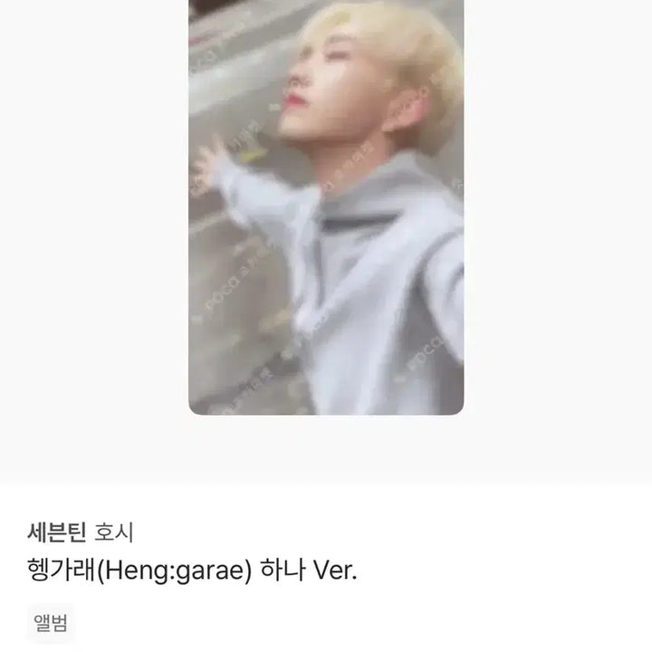 급처))세븐틴 호시 포카 일괄 판매+말랑핀뱃지