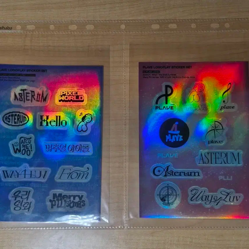 플레이브 로고 스티커팩 LOGO STICKER PACK 판매 양도