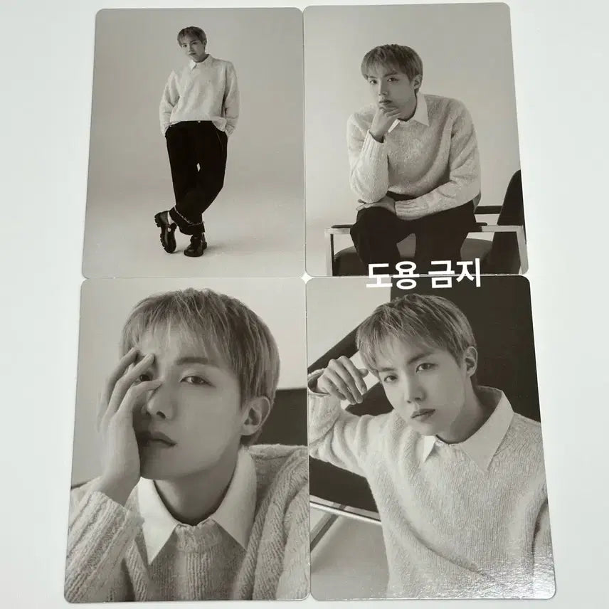 BTS jhope 제이홉 모노크롬 미니포카 4장 MONOCHROME