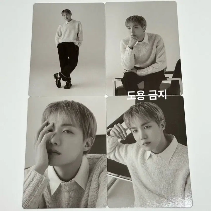 BTS jhope 제이홉 모노크롬 미니포카 4장 MONOCHROME