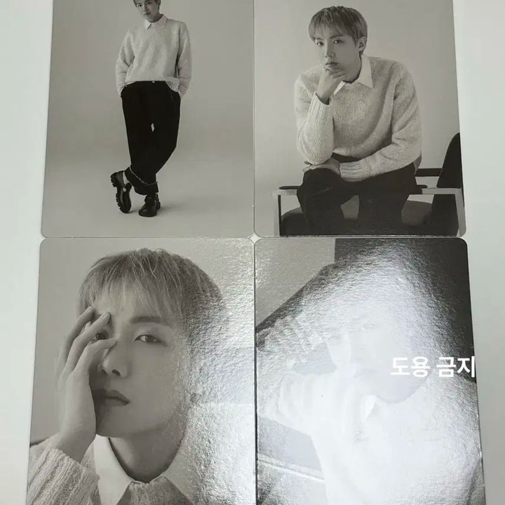 BTS jhope 제이홉 모노크롬 미니포카 4장 MONOCHROME