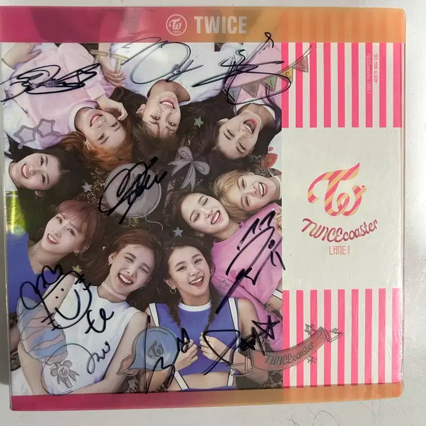 (비매)트와이스 친필 앨범 싸인 앨범 사인 앨범