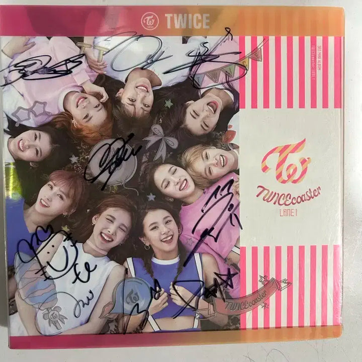 (비매)트와이스 친필 앨범 싸인 앨범 사인 앨범