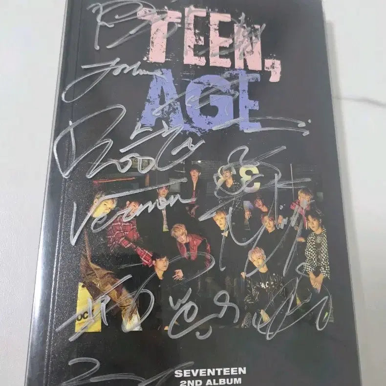 세븐틴 틴에이지 사인앨범