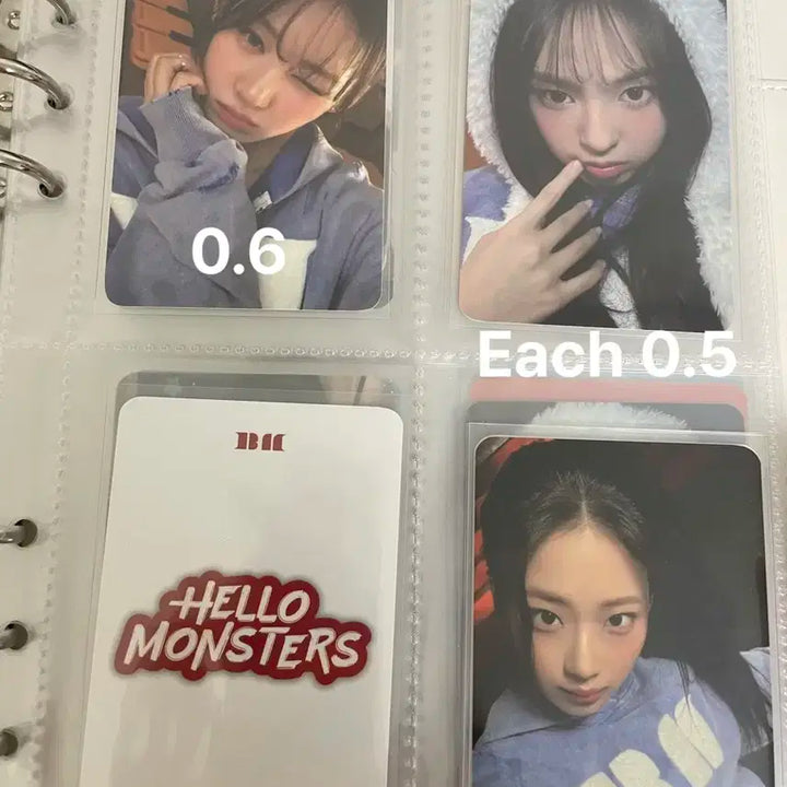 베이비몬스터 포카 양도합니다 로라,치키타,라미,파리타,루카 베몬