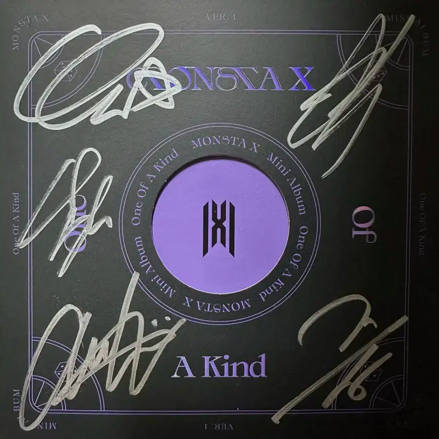 몬스타엑스 싸인앨범 +친필메세지