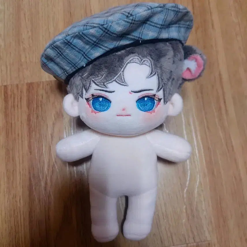 아이돌 인형옷 솜인형 20cm 블루 베레모 모자