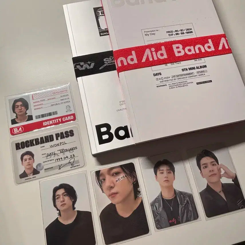 데이식스 밴드에이드 앨범 풀구성 포카 일괄 양도 성진 영현 원필 day6