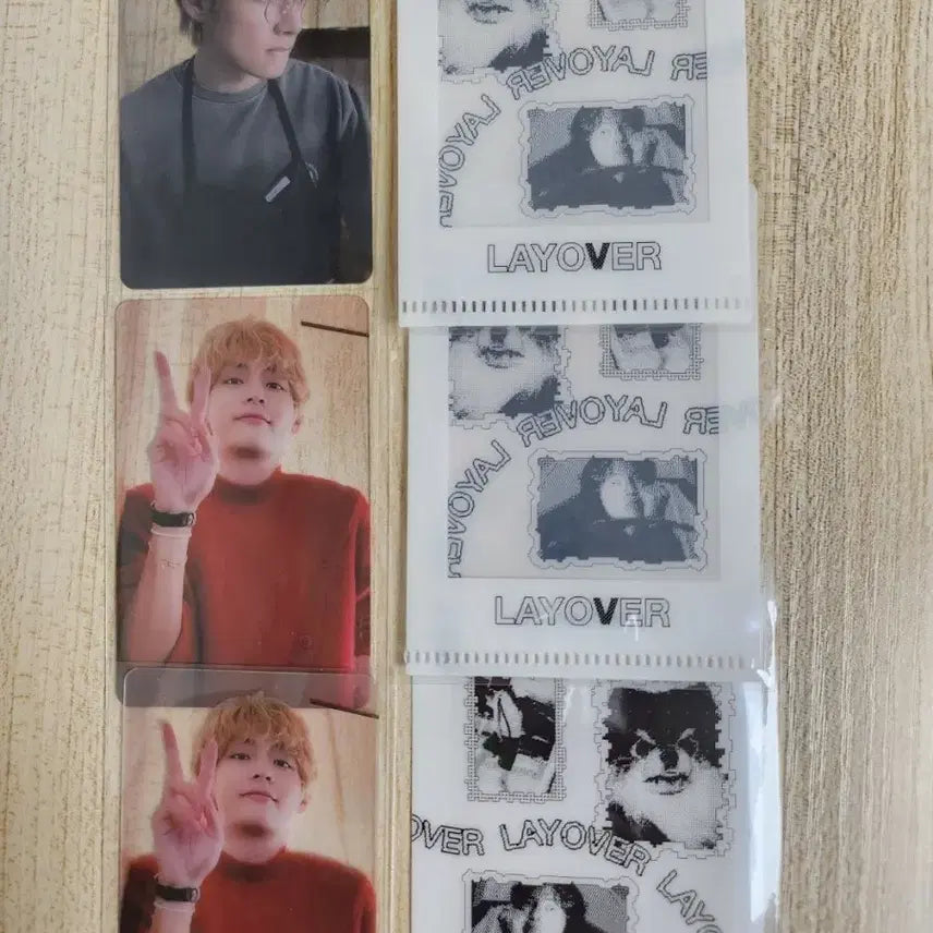 태형 레이오버 PVC L홀더 BTS V layover poca
