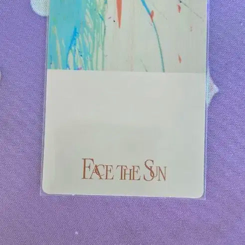 세븐틴 정한 Face The Sun 포카