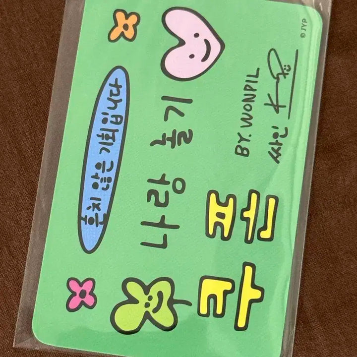 데이식스 선물콘 4만원 포카 원필 쓰담필