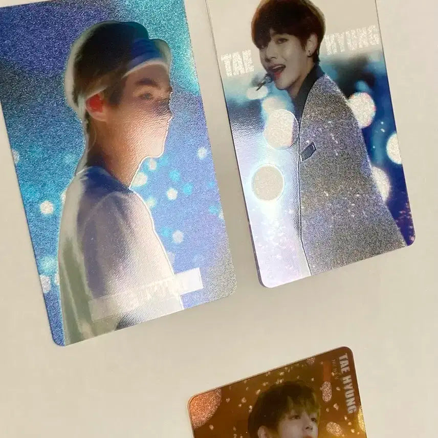 bts 방탄소년단 태형 뷔 투명 포토카드 포카 인화사진 세트