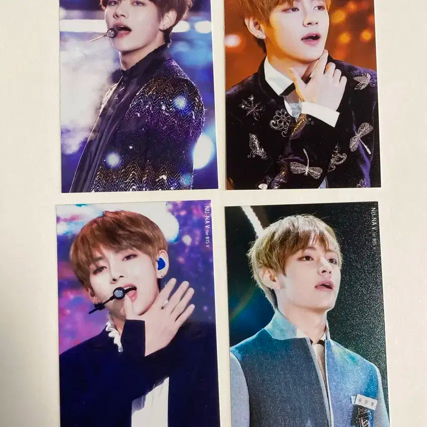 bts 방탄소년단 태형 뷔 투명 포토카드 포카 인화사진 세트