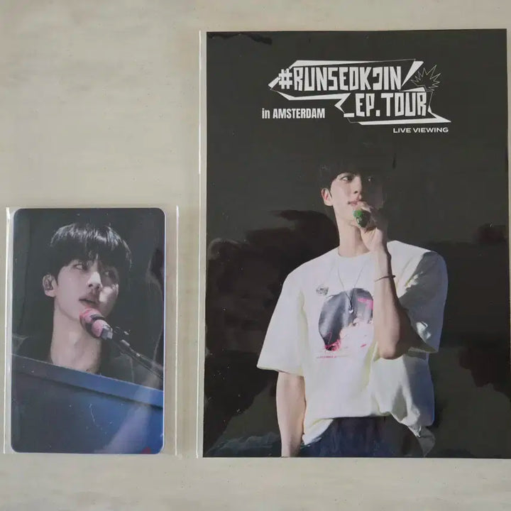 BTS 방탄소년단 진 Jin 런석진 암스테르담 라이브뷰잉 엽서 포카 세트