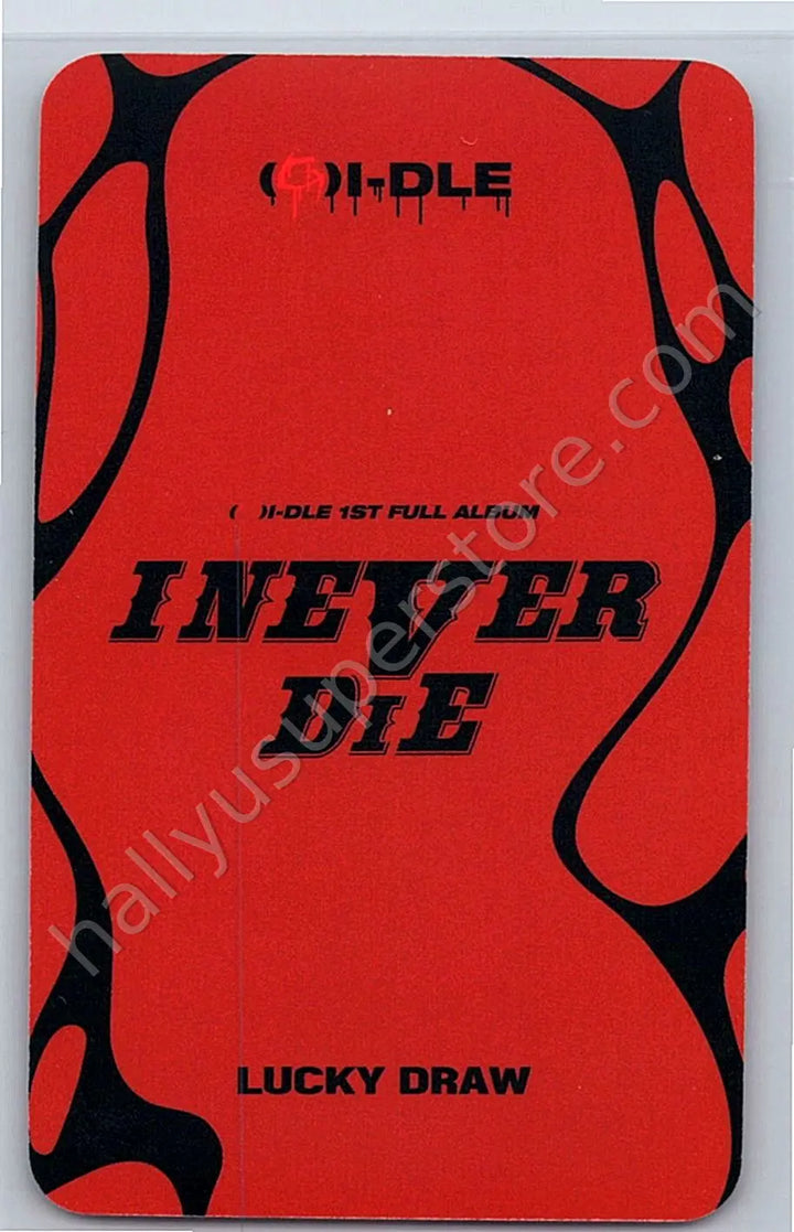 i-dle - Yuqi - I Never Die apple music lucky draw (LD) pob (pre-order benefit) tower records japan ums japan (universal music store)