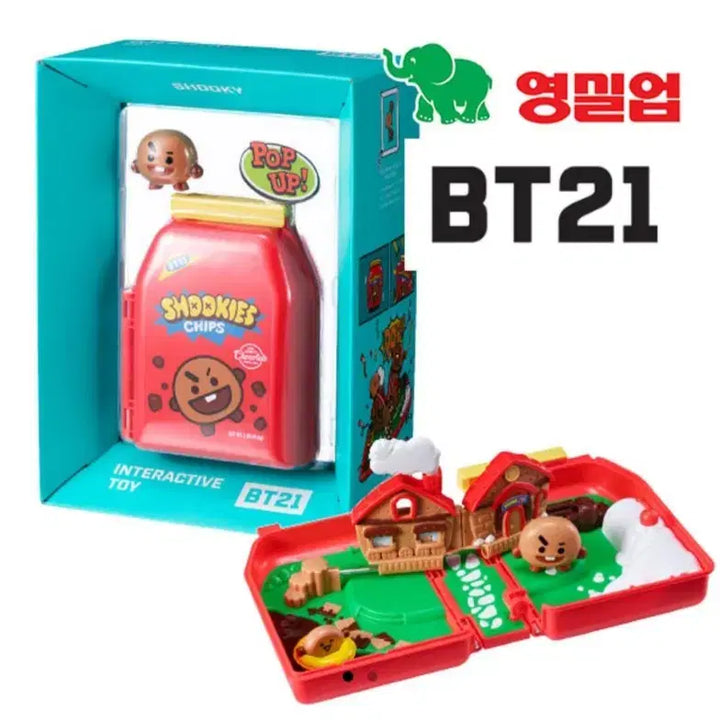 BT21 인터랙티브 피규어 SHOOKY, MANG 세트