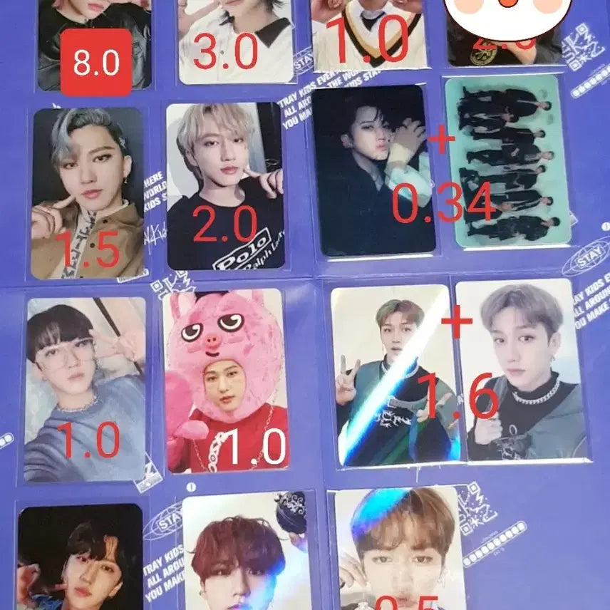 스키즈 미공포 포카 방찬 리노 창빈 현진 한 승민