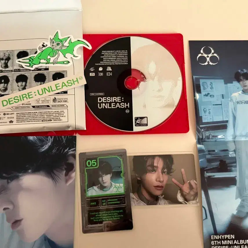 엔하이픈 디자이어 언리쉬 엔진반 앨범 제이크 심재윤 포카